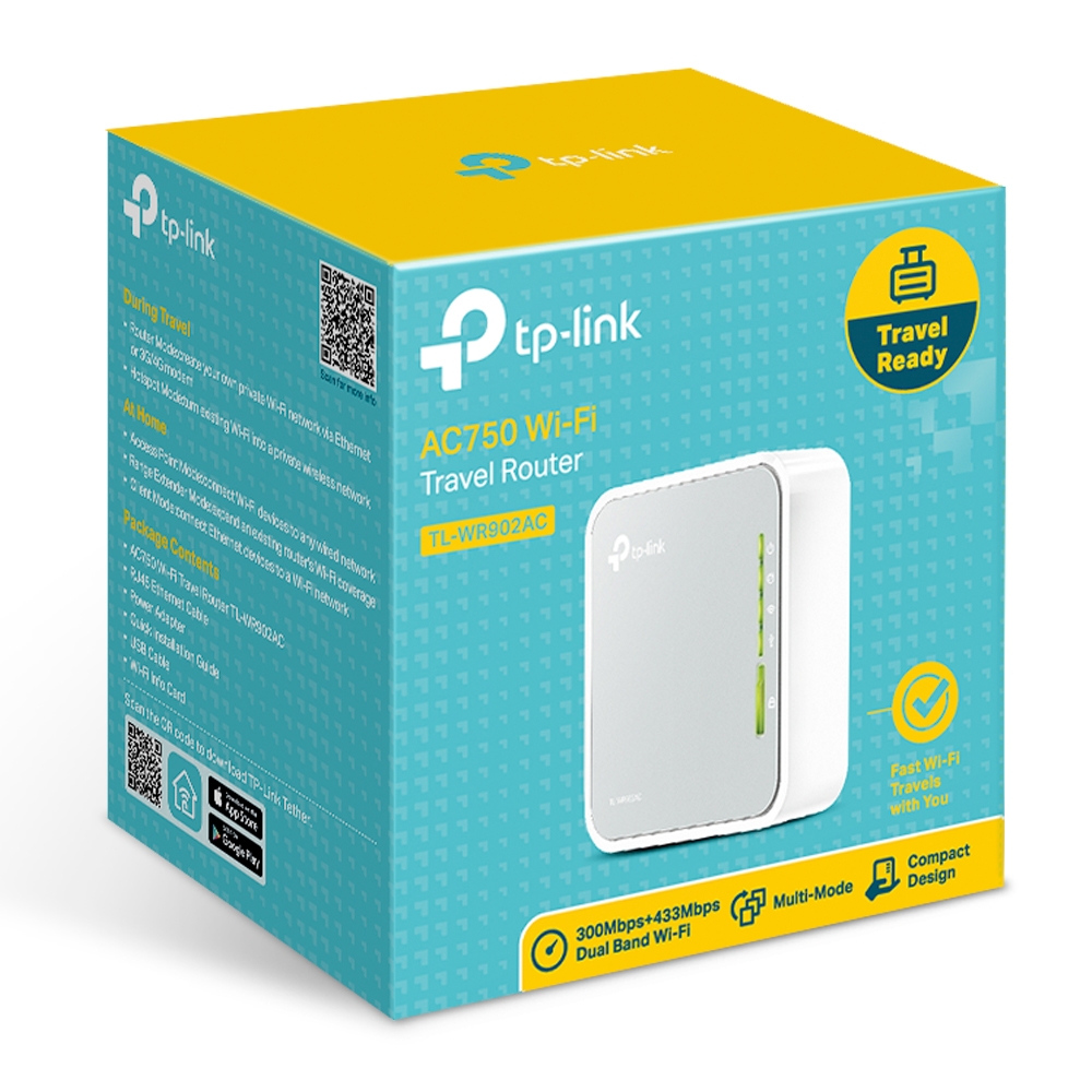 TP-LINK TL-WR902AC IEEE 802.11ac ETHERNET WIRELESS ROUTER