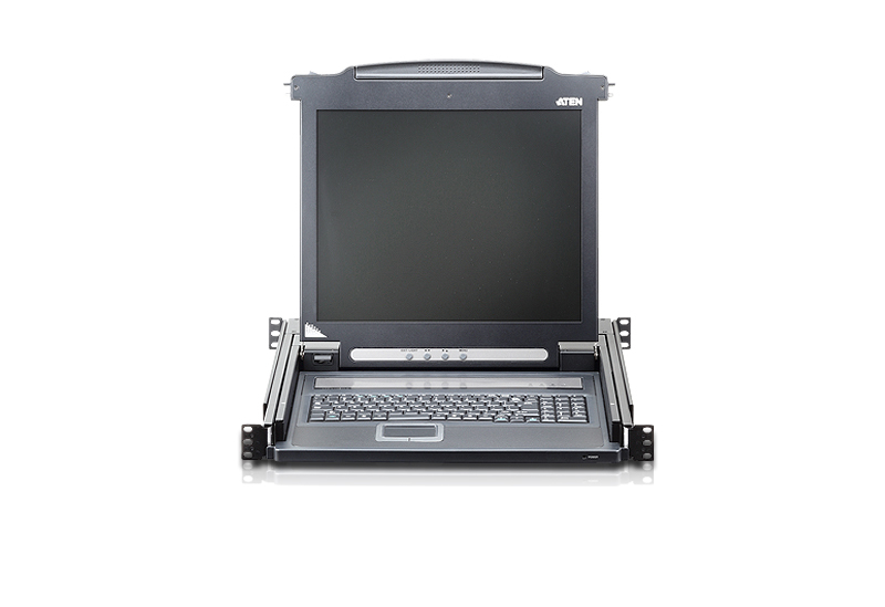 ATEN PS/2 1U 17" LCD KVM CONSOLE DRAWER *NO SECOND CONSOLE*