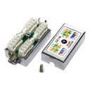 RJ45 CAT6A SHIELDED SURFACE-MOUNT COUPLER (TOOL-LESS)