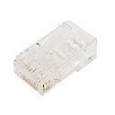 RJ45 CAT6 PASSTHROUGH (SOLID / STRANDED) CONNECTOR (50/BAG)
