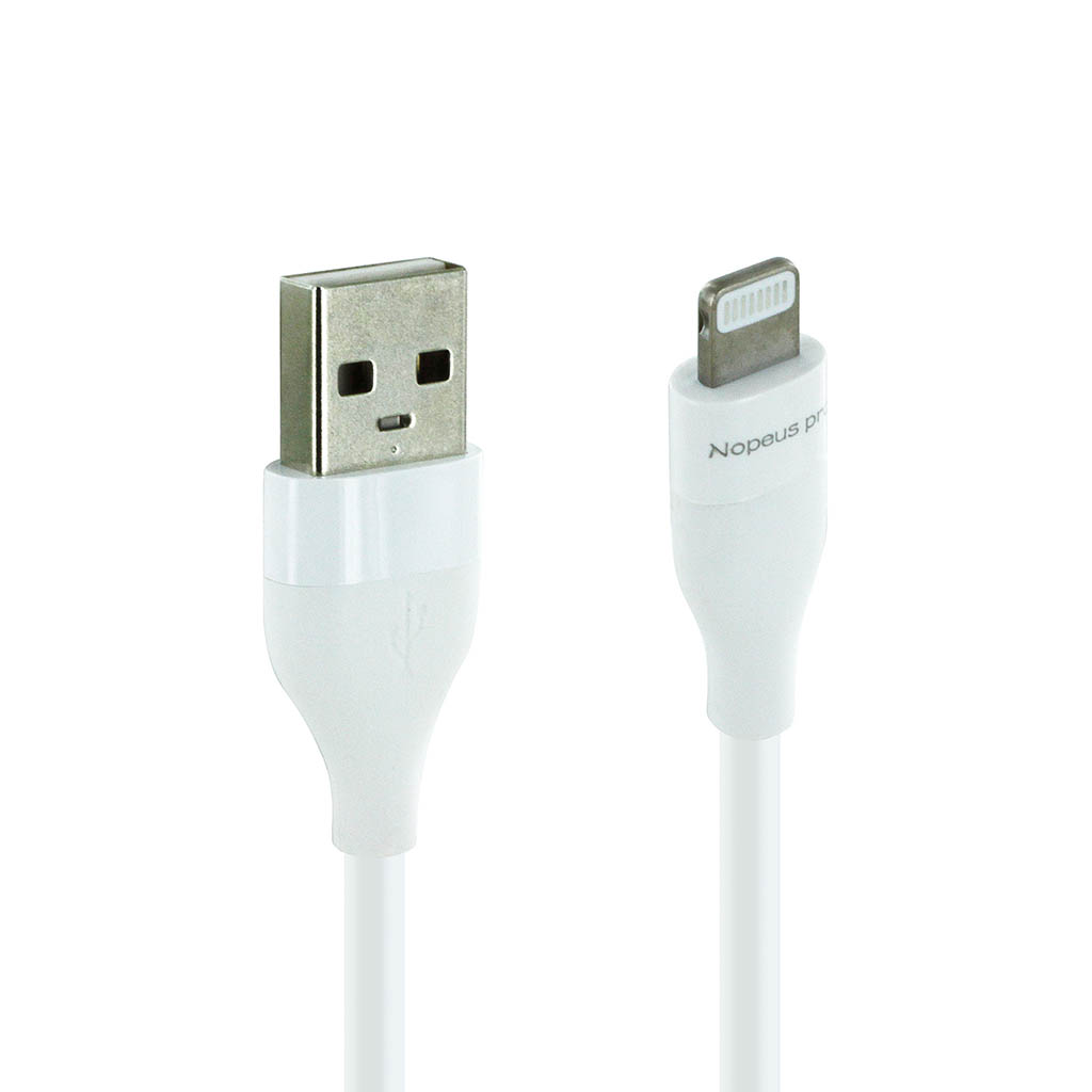 10' LIGHTNING CHARGE AND SYNC CABLE FOR APPLE DEVICES - WHITE