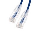 [C6AS005BL] CAT6A SLIM UTP NETWORK PATCH CABLE 28AWG (BLUE) (0.5')