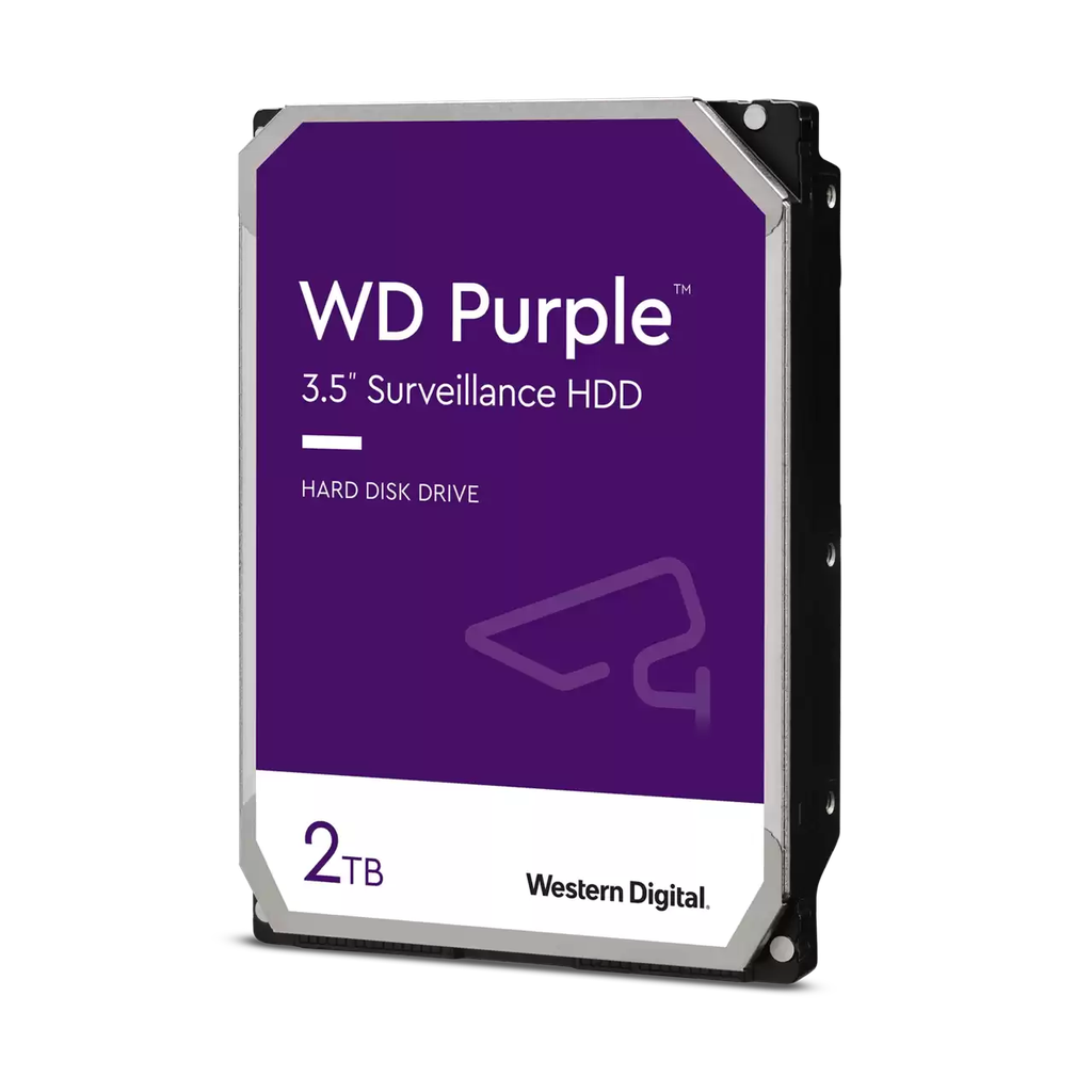 WESTERN DIGITAL PURPLE 3.5" 2TB 5400 RPM 64MB SURVEILLANCE HDD