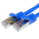 [CCA001BL] CAT6A SHIELDED F/UTP NETWORK PATCH CABLE 26AWG (BLUE) (1')
