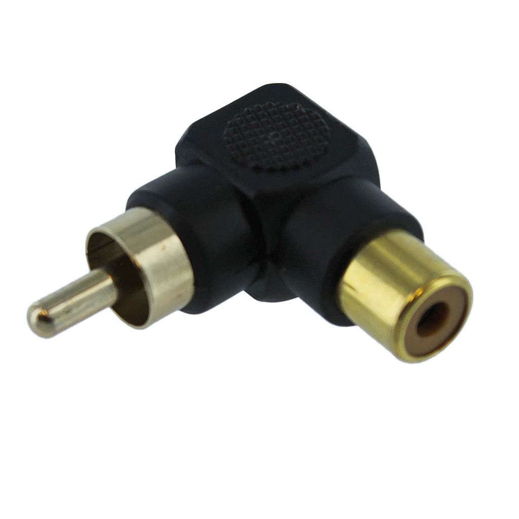 RCA M/F RIGHT ANGLE ADAPTER