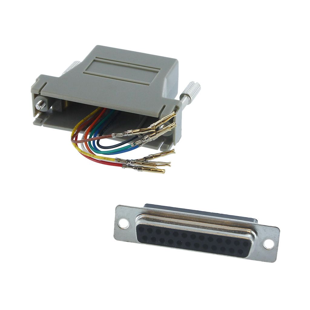 DB25 FEMALE TO RJ45 ADAPTER