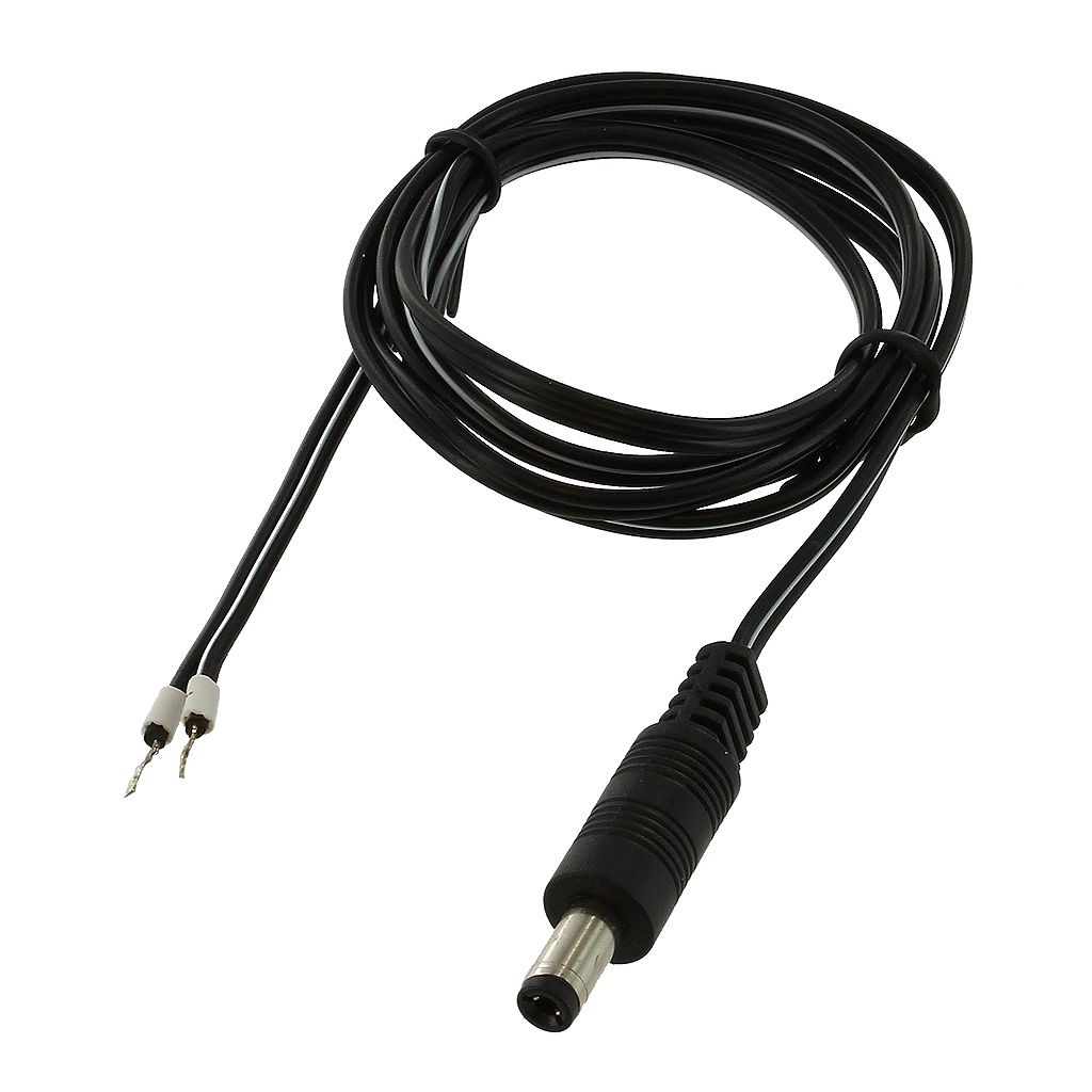 DC POWER PLUG MALE WITH OPEN END CABLE