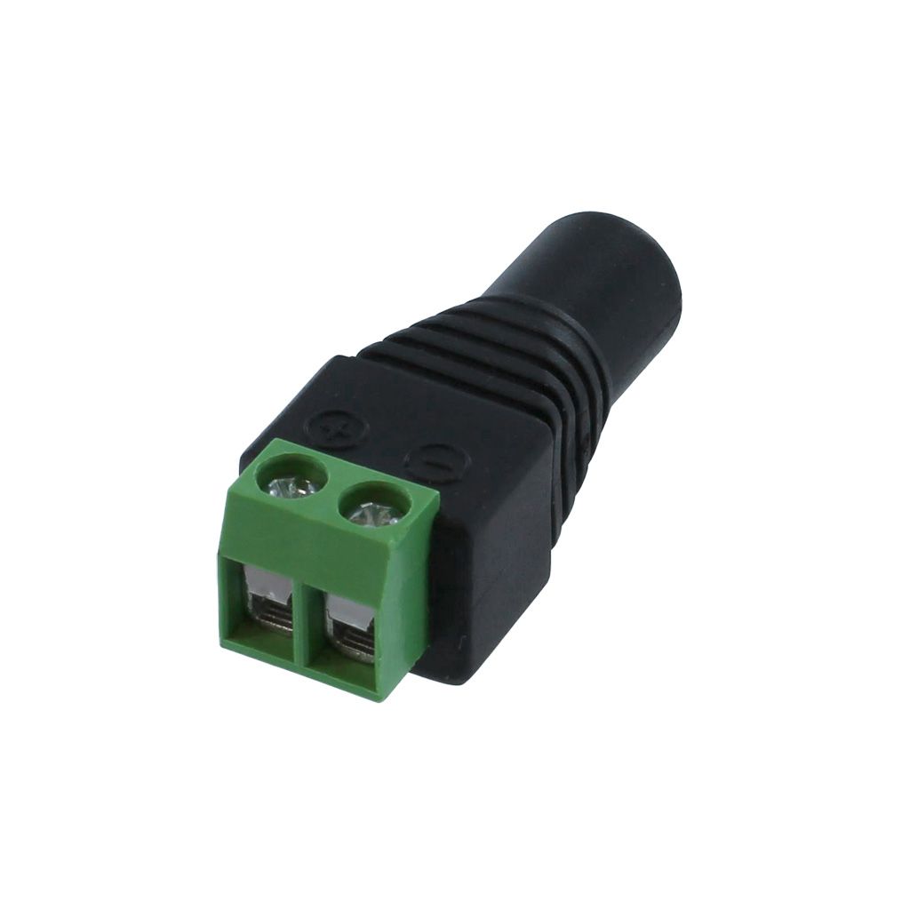 DC FEMALE POWER JACK TO 2-PIN TERMINAL ADAPTER