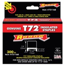 [AR721168] ARROW T72 13/64&quot;X31/64&quot; INSULATED STAPLES CLEAR