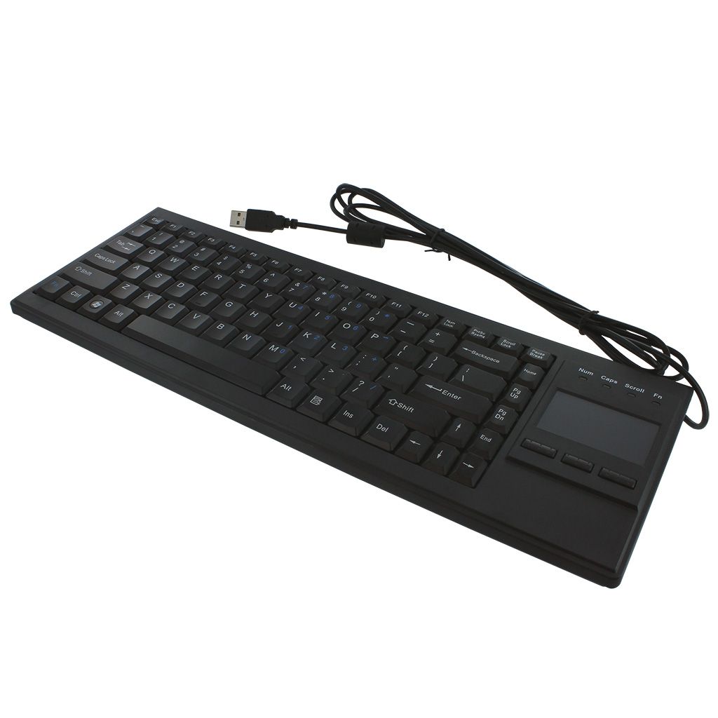 INDUSTRIAL RACKMOUNT USB KEYBOARD WITH TOUCHPAD