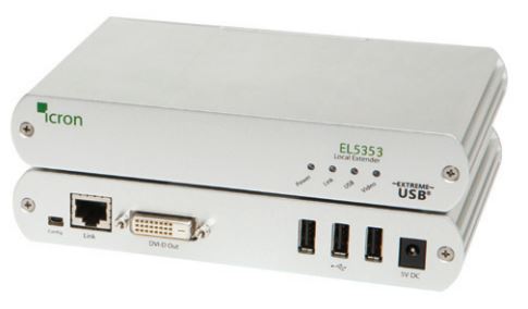 ICRON EL5353 KVM EXTENDER UNCOMPRESSED DVI USB 2.0 100M