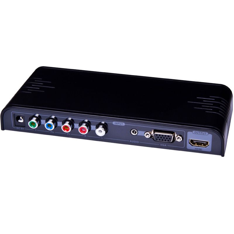 VGA/COMPONENT VIDEO & 3.5MM STEREO AUDIO TO HDMI SCALER