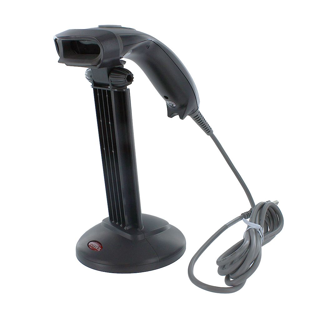 ZEBEX HANDHELD CCD SCANNER W/USB CABLE & STAND