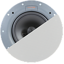 FACTOR 6.5&quot; IN-CEILING TRIMLESS 10W (25W/70V TRANS.) SPEAKERS - WHITE (PAIR)
