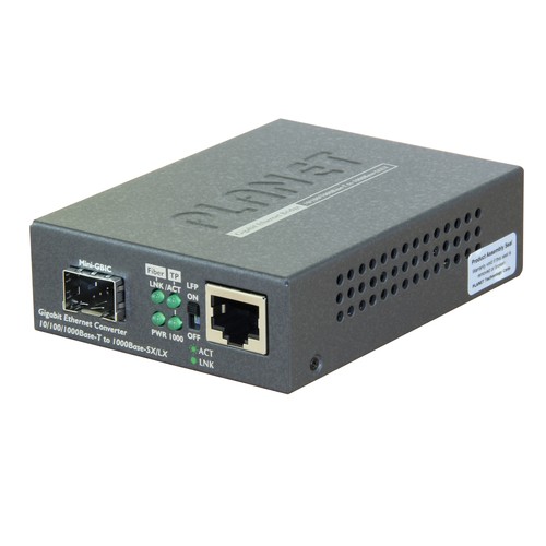 10/100/1000BASE-T TO MINI GBIC SFP LC Gigabit Media Converter