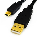 [US2AB51] USB 2.0 A/MINI-B 5 PIN CABLE (1.5')