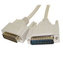 [SC201S] SERIAL DB25 M/M CABLE RS-232 (3')