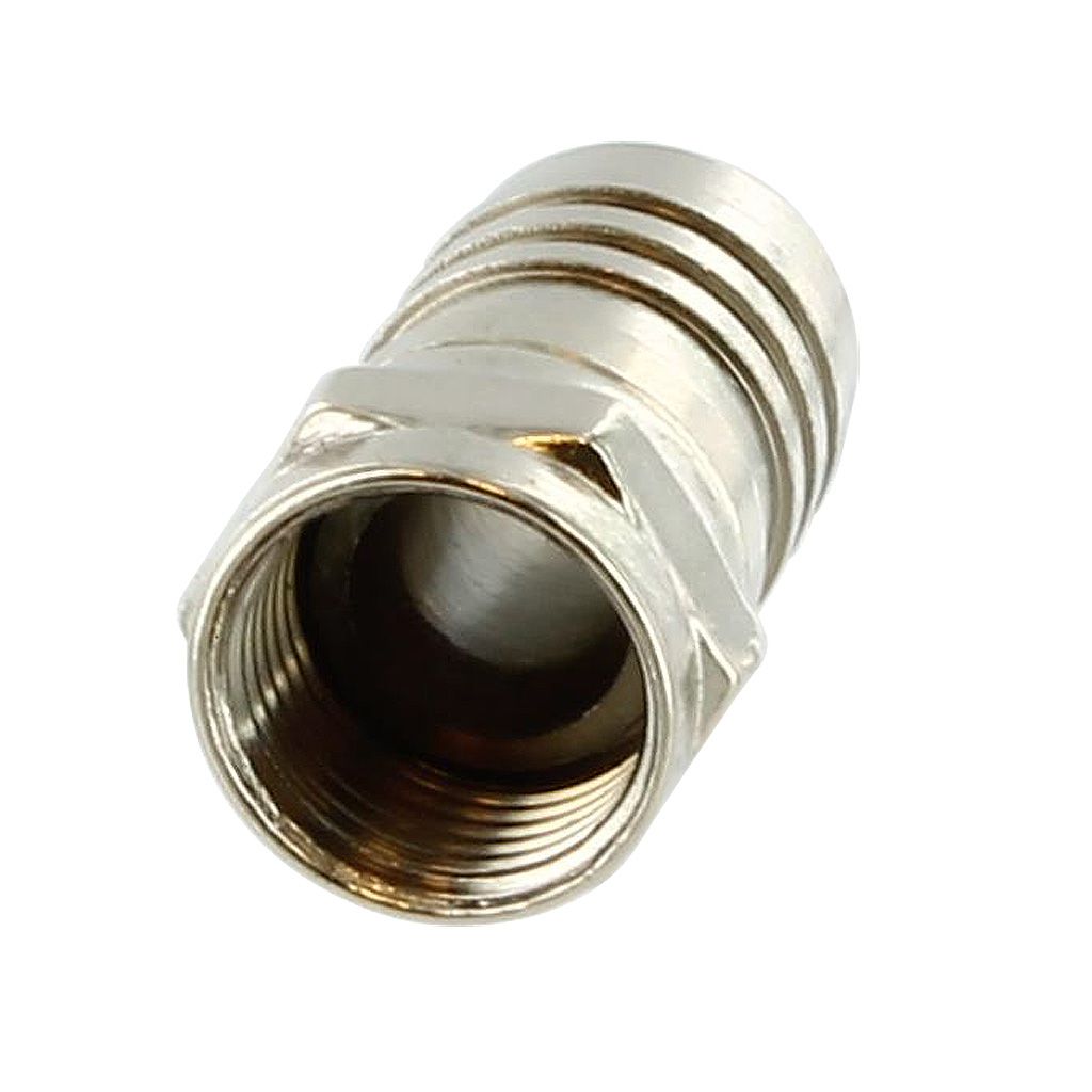 	F-TYPE CONNECTOR MALE RG6 CRIMP STYLE - QUAD-COAXIAL
