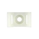 CABLE TIE WALL-MOUNT ANCHOR SCREW TYPE 1" WHITE (100/BAG)