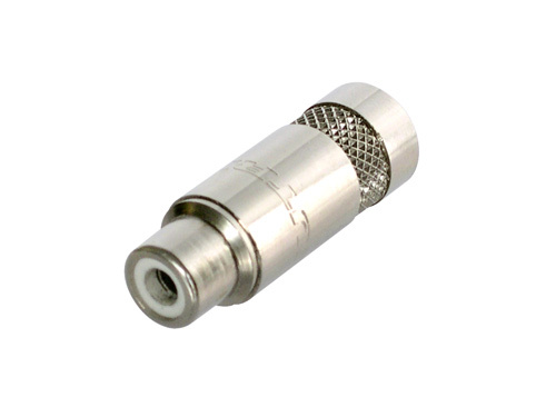 NEUTRIK REAN RCA FEMALE JACK WITH NICKEL SHELL & CONTACTS