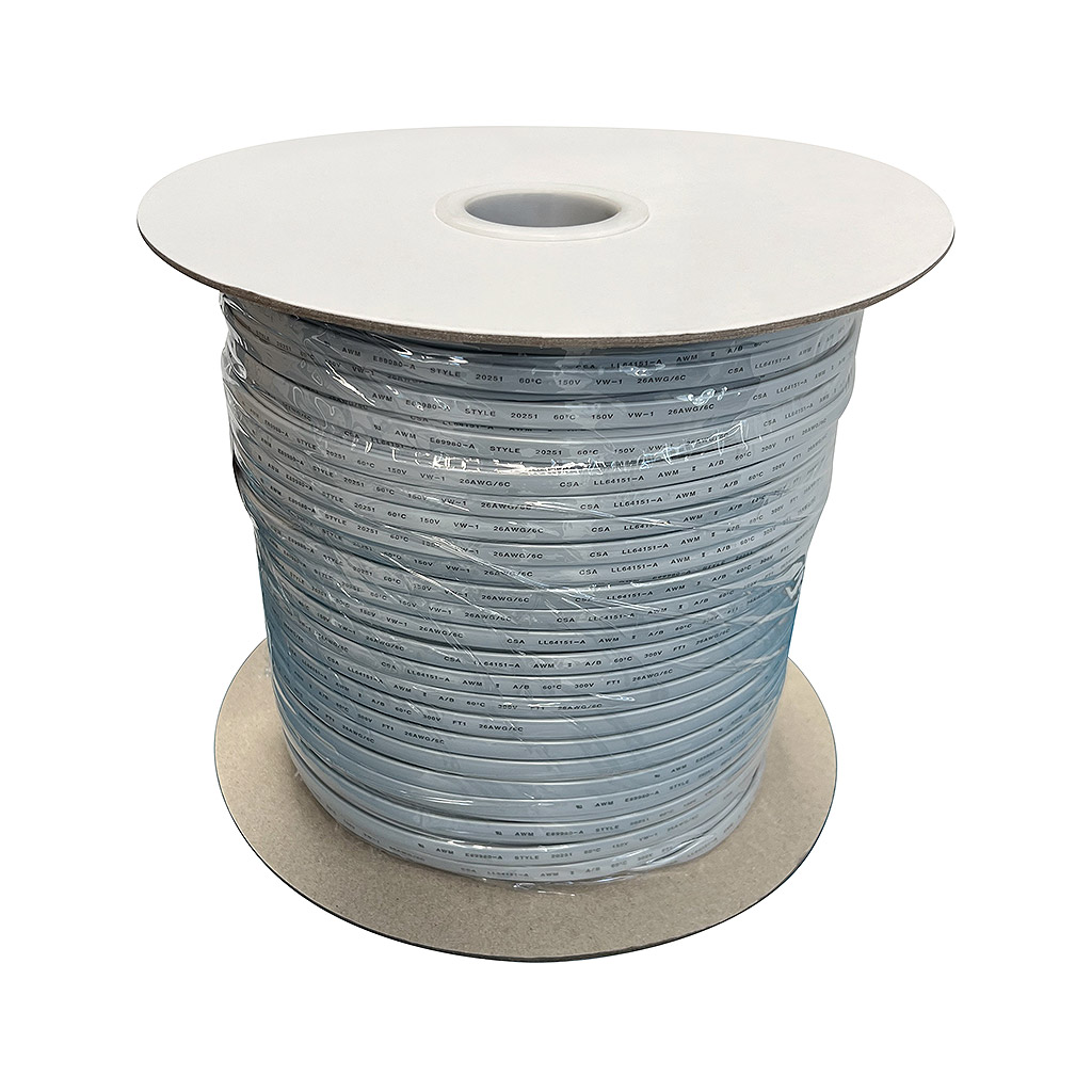 PHONE WIRE 8C SILVER 1000' ROLL RJ45