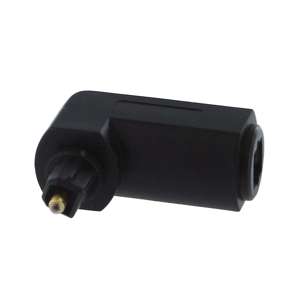 TOSLINK M/F RIGHT ANGLE ADAPTER (360° ROTATION)