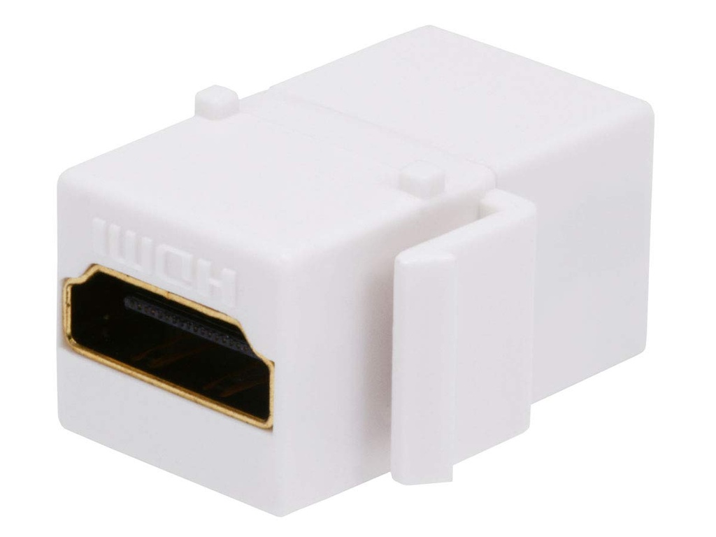 HDMI F/F COUPLER KEYSTONE JACK - WHITE