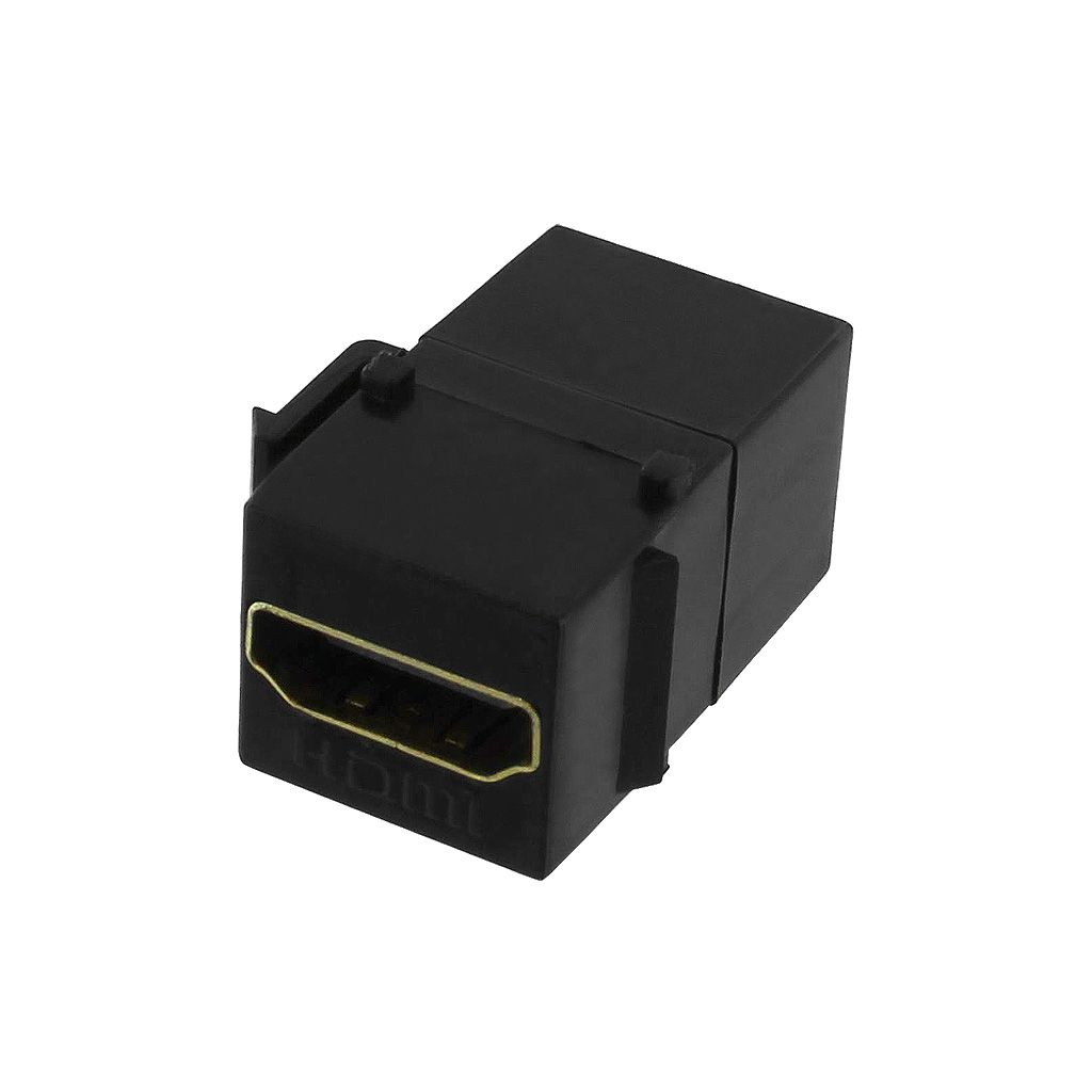 HDMI F/F COUPLER KEYSTONE JACK - BLACK