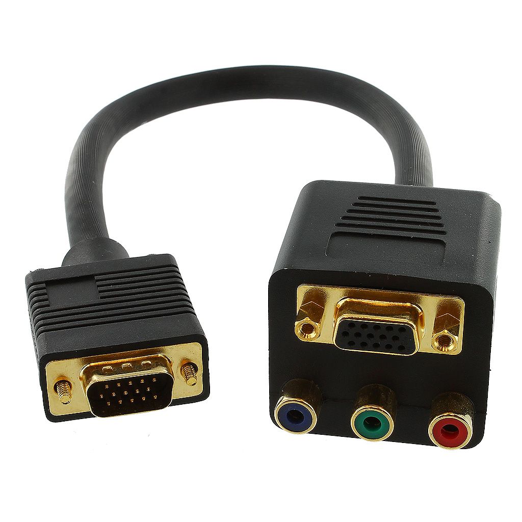 HD15 MALE TO RGB COMPONENT OR HD15 FEMALE ADAPTER