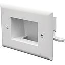 DATACOMM 1-GANG 'EASY-MOUNT' RECESSED LOW VOLTAGE WALL PLATE