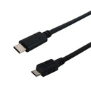 [US2CM1] USB 2.0 TYPE C (M) /MICRO-B (M) 5 PIN CABLE BLACK (1')