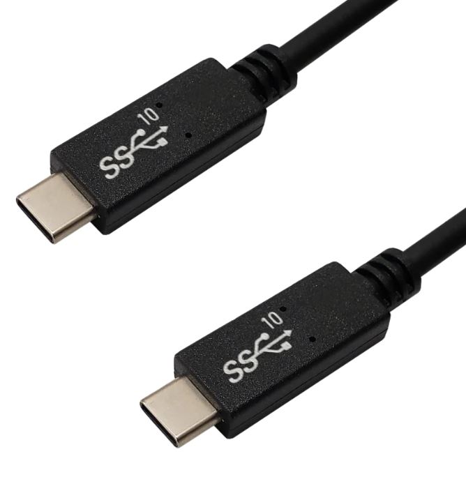 USB 3.2 GEN 2x1 10G TYPE C TO TYPE C DEVICE CABLE BLACK
