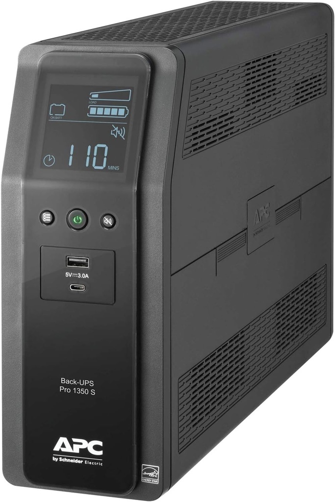 APC 10-OUTLET LCD BACK-UPS PRO UPS (810W/1350VA)