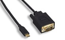 [US3CV3] USB 3.1 TYPE C TO VGA CABLE BLACK        (3')