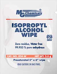 MG CHEMICALS 99.9% ISOPROPYL ALCOHOL WIPES 50 PACK