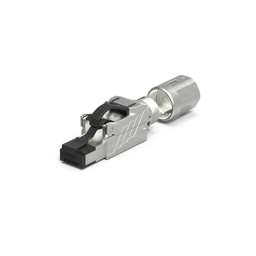 [C8SEZPT] RJ45 CAT8 TOOL LESS SHIELDED (SOLID / STRANDED) CONNECTOR