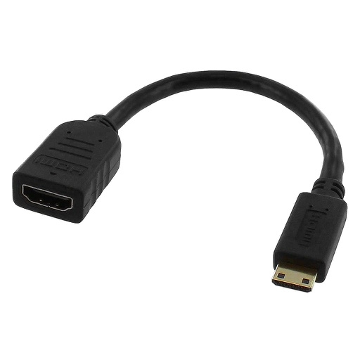 [VC655A] HDMI FEMALE TO MINI HDMI MALE CABLE (8")