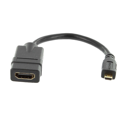 [VC675A] HDMI FEMALE TO MICRO HDMI MALE ADAPTER (8")