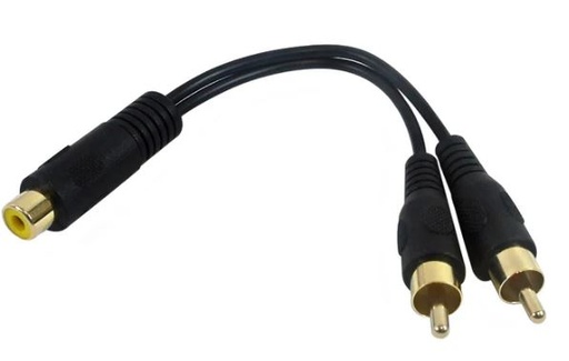 [RC114] RCA 6" F-M/M Y-CABLE (FT4/CMG)