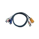 ATEN USB KVM CABLE WITH 3 IN 1 SPHD AND AUDIO