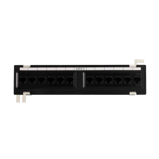 [FA656H] RJ45 CAT6 12-PORT WALL-MOUNT PATCH PANEL