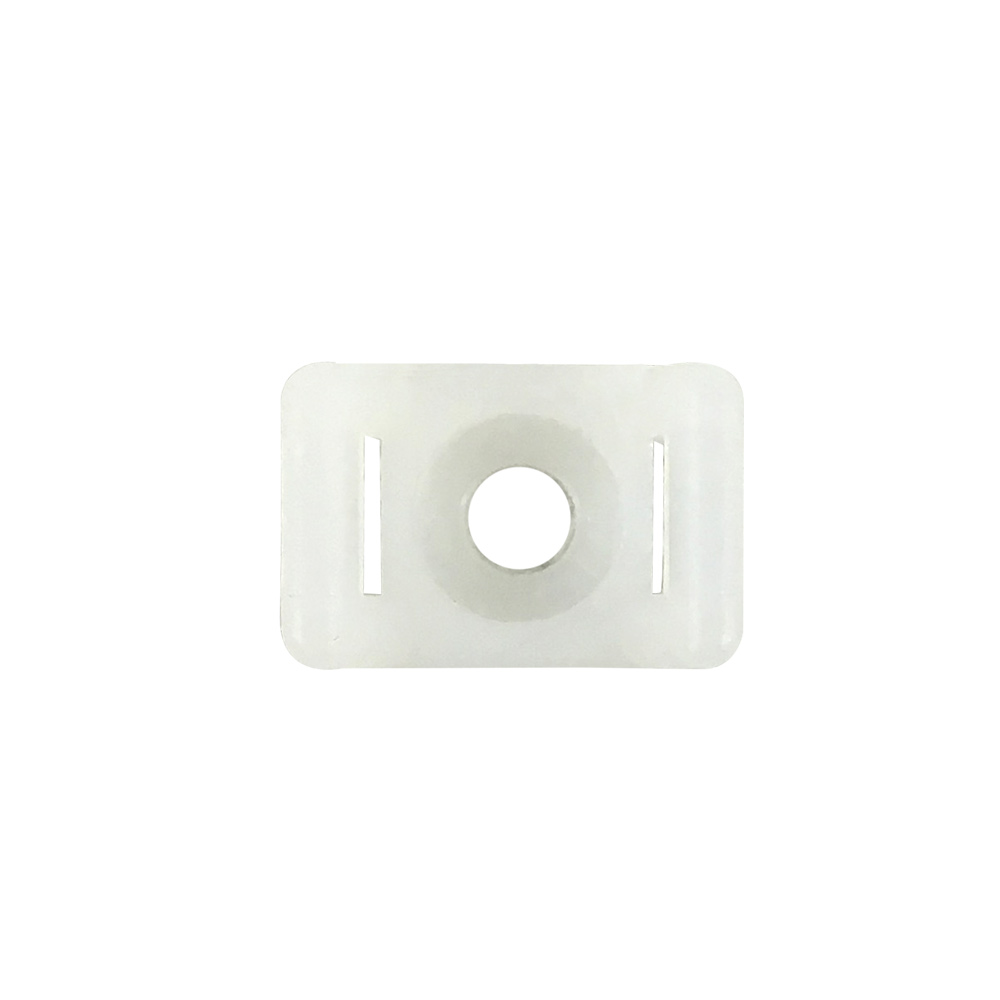 [KSHC1] CABLE TIE WALL-MOUNT ANCHOR SCREW TYPE 0.60" WHITE (100/BAG)