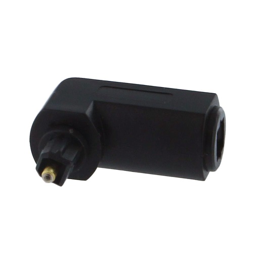 [RCTTMFR] TOSLINK M/F RIGHT ANGLE ADAPTER (360° ROTATION)