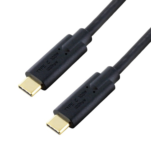 USB 3.1 TYPE C TO TYPE C DEVICE CABLE BLACK
