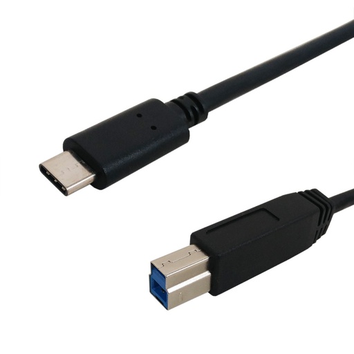 USB 3.1 TYPE C MALE TO USB-B MALE CABLE BLACK