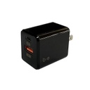 [BEWALLCHGR] BLU ELEMENT WALL CHARGER DUAL PORT USB-C &amp; USB-A QC 3.0